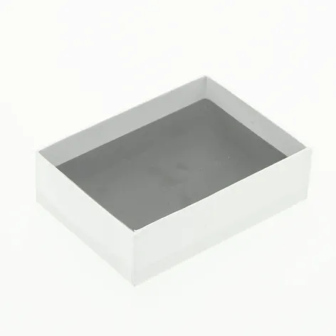 6 Choc Board Base & Clear Lid; White